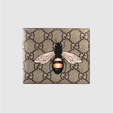 gucci wallet bee print